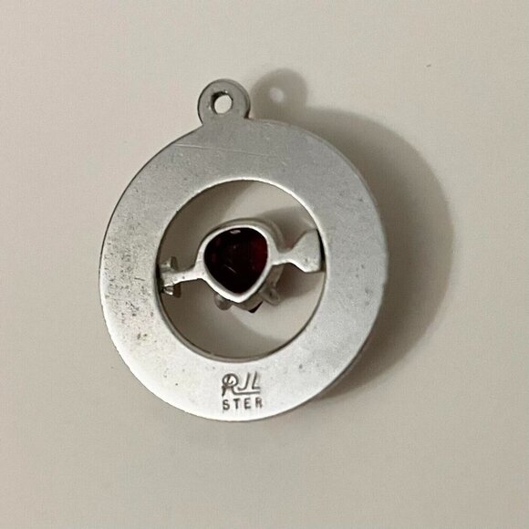 Vintage Sterling Silver RJL July Brithstone Charm No Loop - Picture 7 of 12